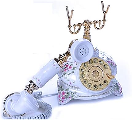 טלפיל חיוג רוטרי טלפונים רטרו טלפונים קווי מיושנים עם פעמון מתכת קלאסי, טלפון כבלים לבית ועיצוב