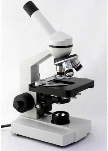 אמסקופ מ220ג-ה2 מיקרוסקופ תרכובת חד-עינית דיגיטלית, עיניות 10 ו-25, הגדלה של 40-1000, תאורת טונגסטן, ברייטפילד, מעבה 1.25 נה