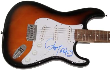 ג 'ון בטיסט חתם על חתימה בגודל מלא פנדר סטרטוקסטר גיטרה חשמלית ב' עם אימות ג 'יימס ספנס ג' יי. אס. איי. איי