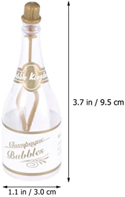 טוינדונה 36 יחידות בקבוקי בועה ריקים, בועות בצורת בקבוק שמפניה מיני שמפניה בקבוקי תפיסה מיני חתונה בועות למקלחת כלות טובות