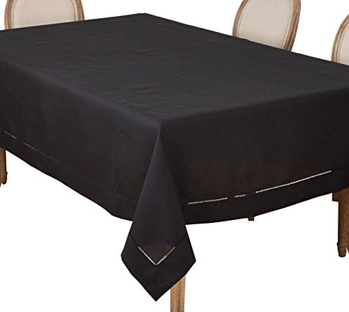 סרו סגנון חיים קלאסי קלאסי עיצוב גבול שולחן מפות, 70 x 104, שחור