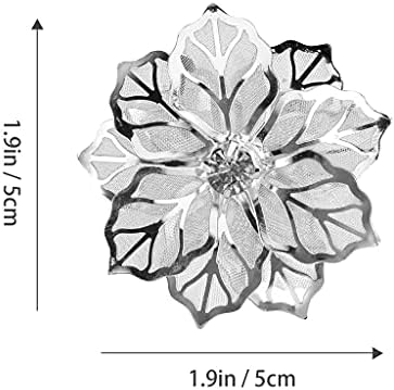 WSSBK 8 חתיכות מפית פרחים מפית טבעת מפית מפית מפית משתה לחתונה טבעת מפיתת שולחן מפית (צבע: A, גודל