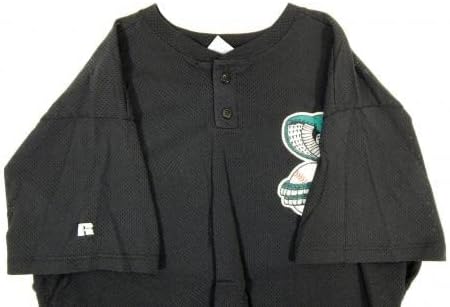 1995-2000 קיסימי קובראס 39 משחק נעשה שימוש בג'רזי שחור 48 DP16517 - משחק משומש גופיות MLB