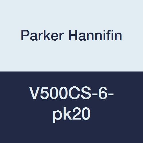 פארקר חניפין V500CS-6-PK20 שסתום כדור תעשייתי, PTFE SEAL, 2000 PSI, 3/8 חוט נקבה x 3/8 חוט נקבה, פלדת פחמן