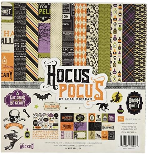 חברת נייר הפארק Echo Hocus Pocus 12x12 מדבקה