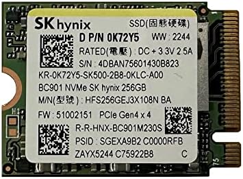OEM SK HYNIX BC901 256GB M.2 PCI-E GEN 4x4 NVME SSD כונן מצב מוצק פנימי 30 ממ 2230 גורם מפתח סיפון קיטור מפתח