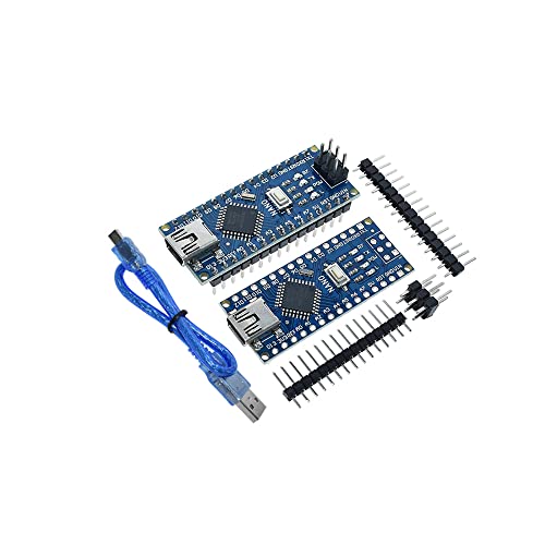 1 PCS קידום עבור Arduino Nano 3.0 Atmega328 בקר תואם לוח תואם Wavgat מודול פיתוח PCB ללא USB V3.0, NANO-BLUE