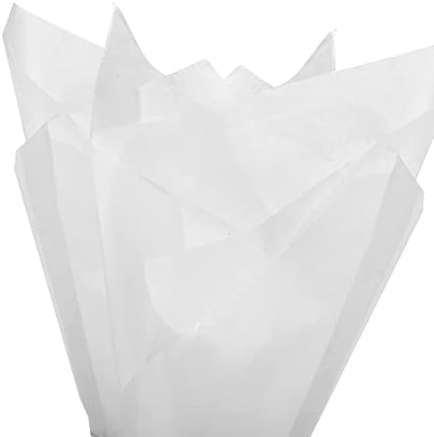 60 גיליונות נייר טקמה לבנה נייר עטיפת אמנות נייר לעטיפה למלאכות DIY מתנות עטיפת נייר פרח חיתוך נייר פרח פום פום חתונה חג המולד