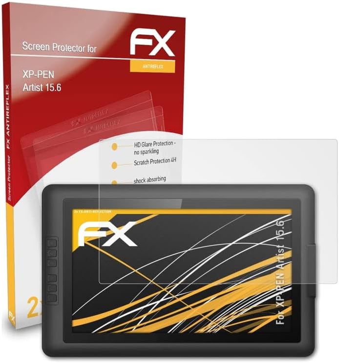 מגן מסך אטפולקס התואם לסרט הגנת מסך של אמן XP-Pen 15.6, סרט מגן FX אנטי-רפלקטיבי וסופג זעזועים