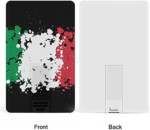 גראנג 'כתמים של איטליה דגל כרטיס אשראי USB כונני פלאש בהתאמה אישית מזיכרון מפתח מתנות תאגידיות ומנות קידום מכירות