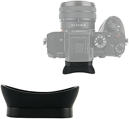 NC עיצוב ארגונומי ארוך מצלמה עיניים עיניים עינית עינית מגן עבור Sony A1 Alpha 1 ILCE-1 מחליף את FDA-EP19 גביע העיניים