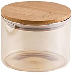 גרט עץ מכסה זכוכית אטום אחסון בקבוק אחסון טנק זכוכית אחסון טנק זכוכית תה ביתי מטבח