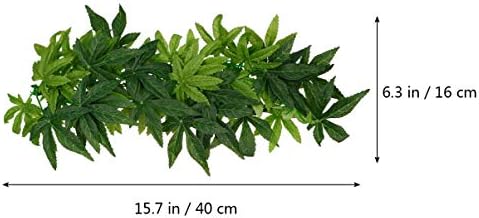 פטקאו צמחים מלאכותיים צמחים מלאכותיים 2 חתיכות מלאכותי אקווריום צמחי דגי טנק קישוטי מלאכותי עלים אקווריום עם יניקה