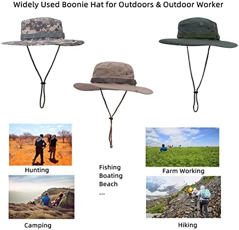 כובע בוני כובעי דלי קאם טקטיים צבאיים לגברים נשים רחבות שוליים כובע כובע כושר ציד שיט דיג עבודה חיצונית