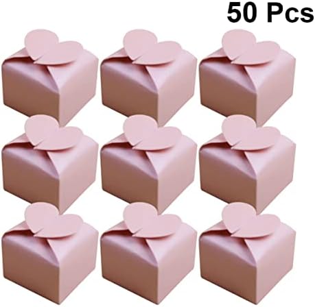 jojofuny 50 pcs קופסאות חידוש לחתונה, קופסאות אהבה, קופסאות ממתקים, למקלחת כלות חתונה טבילת מקלחת לתינוק מקלחת ליום הולדת