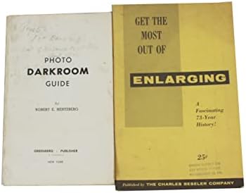 1954 מדריך חדר חשוך תמונות מאת רוברט א. הרצברג 1954 ו-3 פרסומים אחרים של פוטוגרפיה