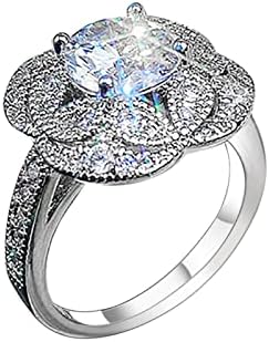 אופנה זירקוניה בלינג בלינג רטרו טבעת טבעת טבעות נישואין טבעות גודל 4