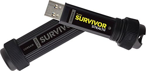 Corsair Flash Survivor Stealth 128GB USB 3.0 כונן הבזק, שחור
