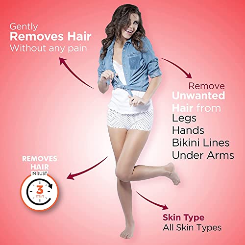 קרם להסרת שיער הלבנת עור מלאר 60 גרם, חבילה של 3 קרם להסרת שיער לנשים לכל סוגי העור / פי 2 חלקות לאורך זמן רב יותר מסכיני