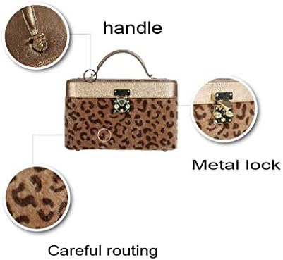 קופסאות תכשיטים QTT מארגן תכשיטים עור דמוי עור נייד לעגילי שרשראות טבעות צמידי 2 שכבות קופסא קופסאות אחסון