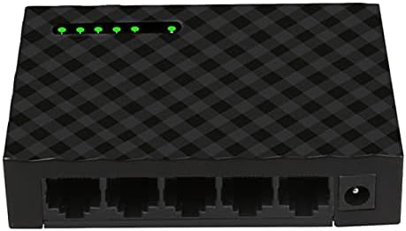מחברים 5 מתג Gigabit יציאה 10/100/1000 מגהביט לשנייה RJ45 LAN Ethernet שולחן עבודה מהיר מיתוג רכזת רכזת עם מתאם חשמל של האיחוד