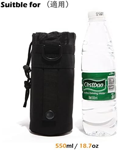 Triwonder טקטי טקטי בקבוק בקבוק בקבוק H2O H2O הידרציה, מחזיק בקבוקים צבאיים מחזיק משקה מולי משקה שקית בקבוק מים לטיול