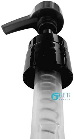 Geti Beauty Prient Dispenser משאבת-שחור 1-חבילה ליטר 33.8 גרם מתקן משאבה-מתאים לשמפו בגודל ליטר, מרכך, סבון ובקבוקי