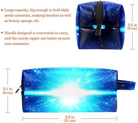 מתנות tbouobt לגברים לנשים תיקי איפור שקיות מטלה שקיות קוסמטיקה קטנות, כוכבי יקום כחול גלקסי