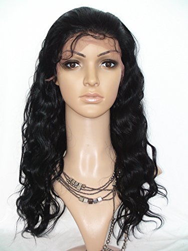 מול תחרה פאות שיער טבעי לנשים שחורות גוף גל פרואני שיער רמי שיער טבעי פאה שחור משחור 22 סנטימטרים