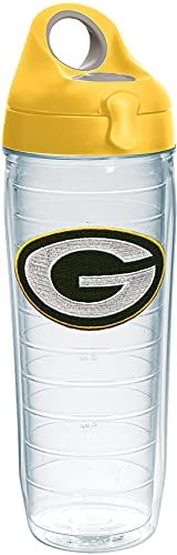 טרוויס תוצרת ארצות הברית חומת כפולה גרין ביי פקרס מבודד כוס כוס שומר על משקאות קרים וחמים, בקבוק מים 24 עוז, לוגו
