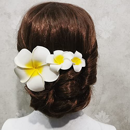 הוואי קצף פרח פלומריה שיער מסרק עבור חוף מסיבת חתונת כלות השושבינות אקססורי לשיער