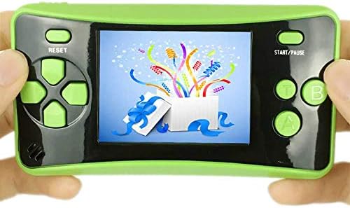 נייד כף יד משחק קונסולת לילדים, ארקייד מערכת משחק קונסולות וידאו משחק נגן נהדר יום הולדת מתנה ירוק