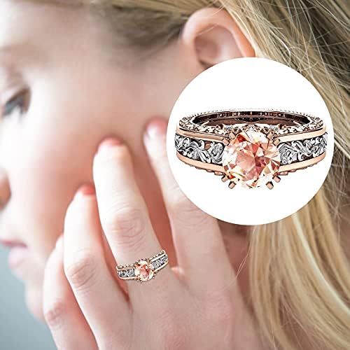 2023 חדש יהלומים יפה להקת כסף טבעת נשים אירוסין בציר חתונה טבעות שרף טבעת