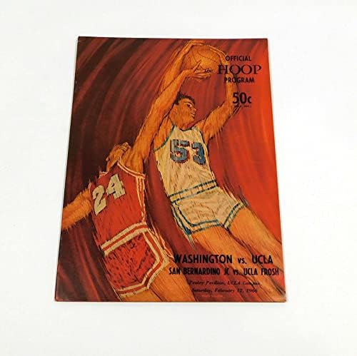 1966 UCLA נגד תכנית כדורסל קולג 'וושינגטון, אלסינדור, ABDUL -JABBAR - תכניות קולג'
