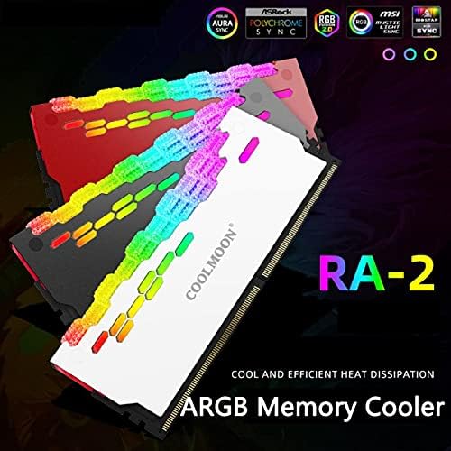מחברים Coolmoon RA -2 RAM קירור Cooler Argb צבעוני מהבהב מחשב רדיאטור קירור של בנק מחשב למחשב שולחני שולחן