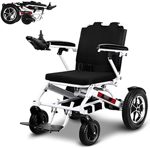 אופנה נייד כיסא גלגלים מקופל כיסא גלגלים חשמלי אופנתי אור שלט רחוק מקופל נכים זקנים ללכת כיסא לקשישים נכים