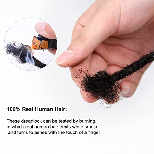 100 שיער אדם תוספות לוק 8 אינץ 0.6 סמ רוחב 70 גדילים מלא בעבודת יד קבוע ראסטות הרחבות עבור נשים / גברים יכול להיות צבוע ומולבן,