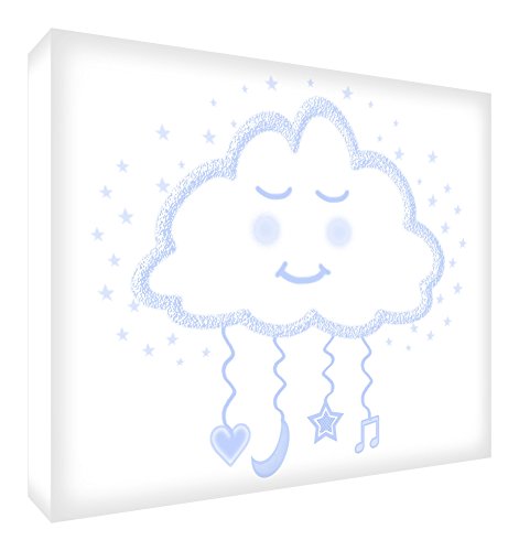 להרגיש טוב בלוק אמנות-מזכרת דקורטיבית בייבי, עיצוב חלום ענן פקסמו - 7.4 איקס 10.5 איקס 2 ס מ אזול פסלידו