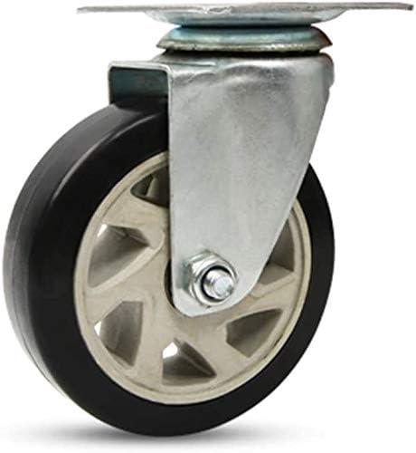 ניאנקסין גלגלים קיקים כבדים של גלגלים סובבים תעשייתיים עם בלם, 300 קג, מסגרות אבץ מפלדה, גלגלים מיסבים כפולים