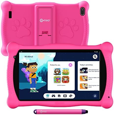 Contixo Kids Tablet v10, 7 אינץ 'HD, גילאי 3-7, טבליות פעוטות עם מצלמה, בקרת הורים -16 ג'יגה-בייט, WiFi, לומדים