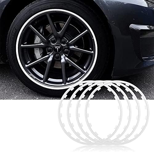 מגני גלגלים מגנים על גלגל 16-20 אינץ 'מגנים על גלגל גלגל גלגלים מגנים על שפת גלגל סט של 4, טבעת גלגל סגסוגת טבעת