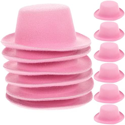 Zerodeko 12 יחידות כובעי קאובוי מיניאטוריים, כובעי בובות כובעי שמלת מסיבות כובעי קאובוי כובעי כובע מיני דגמי בובה