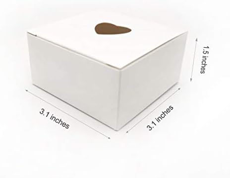 נייר לבן אריזת מתנה קופסות למחזור קטן קופסות עם לב צורת עבור גלישת קוצו מסיבת פינוק חתונה לטובת