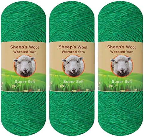 3-חבילה כבשים צמר צמר חוט עבור סריגה וסריגה 300 גרם של כבש כבשים של צמר