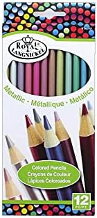 רויאל מברשת רטן-157 מתכתי בצבע עפרונות-12