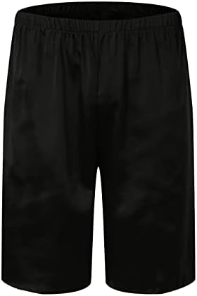 מכנסי גברים קצרים גברים קיץ אופנה פשוטים צבע מוצק פשוטים המותניים המותניים המותניים המותניים מכנסיים לבית מכנסיים