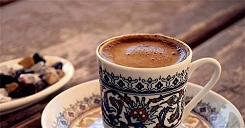 CXDTBH אדמה בעבודת יד 2 אנשים שרת סיר קפה טורקי לשפוך מעל קפה ותה סיר קפה סיר