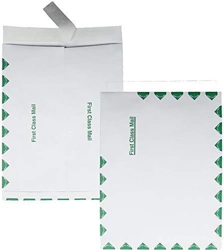 מעטפות מחלקה 1 של פארק איכות 3625 עם דש-סטיק, 10 אינץ 'על 13 אינץ', 100 / מיקס, לבן