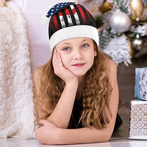 אמריקאי קנדי דגל חג המולד כובעי סנטה כובע עבור חג המולד חג משפחה מודפס