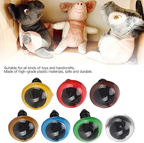 עיני צעצוע, 700 יחידים צבעוניים בטיחות פלסטיק וערכות אפים, כפתורי תפירה כיפה לבובה, חיה קטיפה וייצור מלאכה דובי